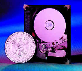IBM's Microdrive Festplatte fr Flash Cards.
