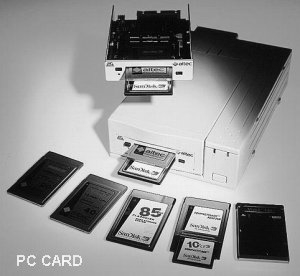 PC Card Drive mit Medien